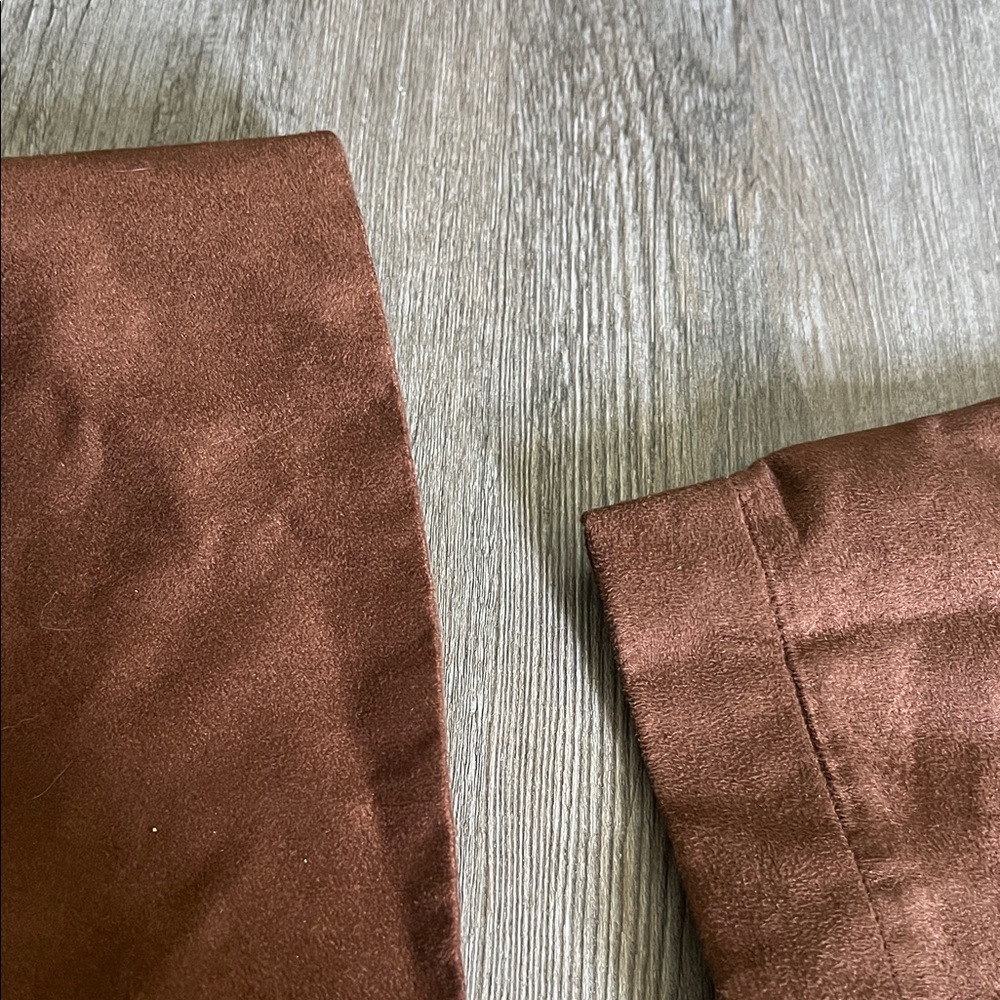 NWT BFA classics Chic Brown Faux Suede A-Line Skirt and blazer 16P - Picture 8 of 13